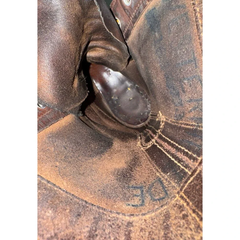 VTG BFG BF Goodrich Military Army Combat Jumper Boots Brown Leather 60s Sz 10